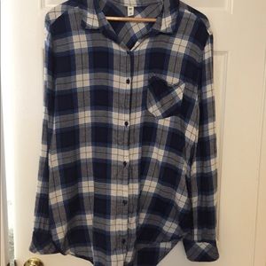 BP flannel tunic length shirt